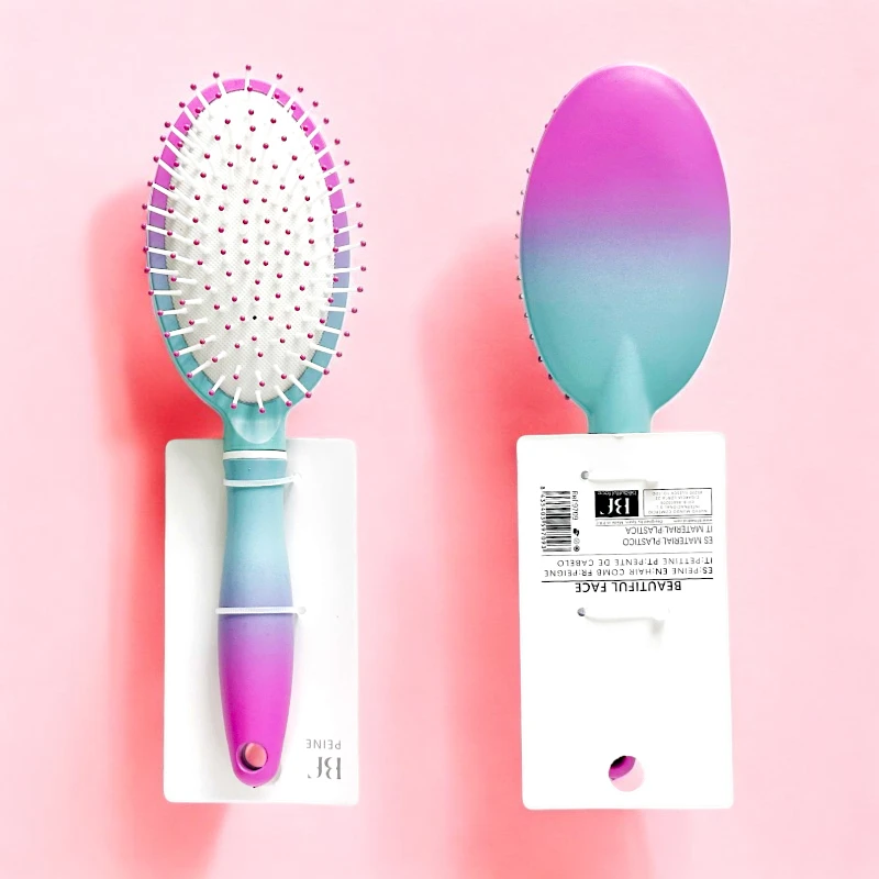 brosse ovale beautiful face Carton de 12 (soit 1,80€ Le Coffret) : Brosses à Cheveux Carrées - Beautiful Face – Image 1
