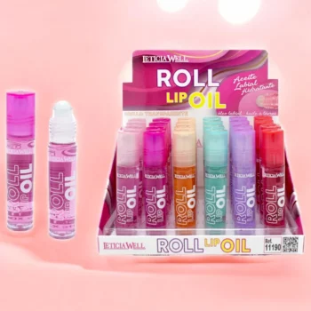 Présentoir de 24 (0,55€ pièce) : Huiles pour les Lèvres Roll Lip Oil - Leticia Well
