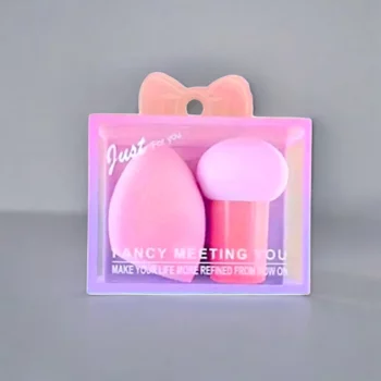 Carton de 12 (soit 1,05€ Le Coffret) : Set de 2 Éponges de Maquillage – Image 2