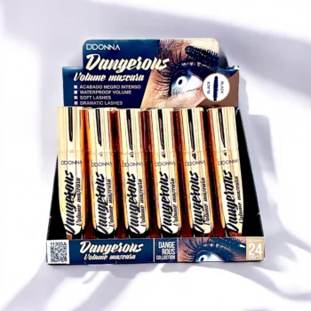 Présentoir de 24 (soit 0,93€ l'unité) Mascaras Volume "Dangerous" Waterproof - DDONNA – Image 4
