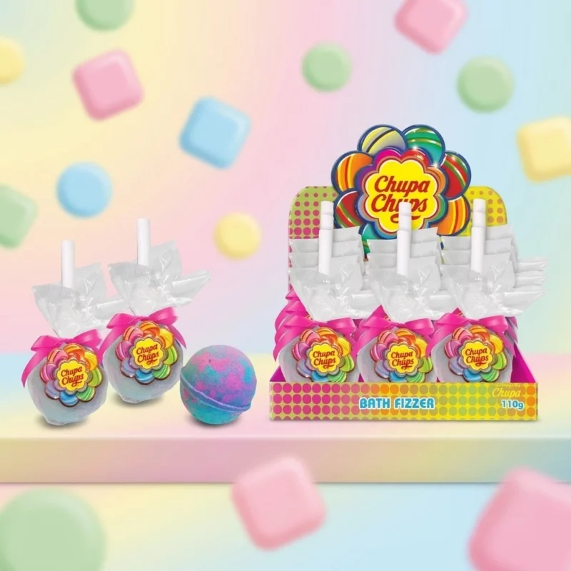 Lot de 12 pièces : Bombe de Bain BLEU & ROSE - Chupa Chups