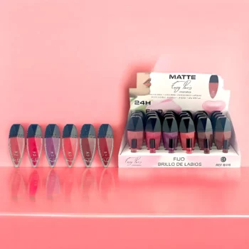 Présentoir de 24 (soit 0,85€ unité) : Brillants à lèvres MATTE FIJO 24H - Easy Paris – Image 2