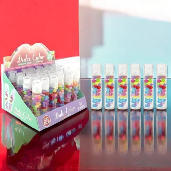 Présentoir de 24 (soit 0,82€ unité) : Roll-On Huile à lèvres DULCE COLOR "Candy" - Easy Paris – Image 2