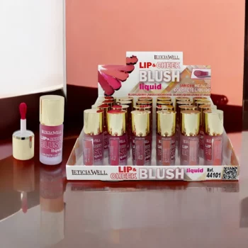 Présentoir de 24 (1,50€ pièce) : Blush Liquide pour Lèvres & Joues - Leticia Well – Image 3
