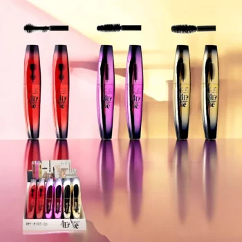 Présentoir de 24 (1,80€ unité) - Mascara Noir 4D "3 Brosses" – Easy Paris – Image 2