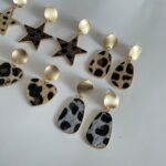 Lot de 6 paires (2,21€ la paire) : Paires de Boucles d’Oreilles effet Fourrure imprimée Léopard