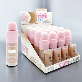 Présentoir de 16 (soit 2,54€ pièce) : Bases Correctrices et Fond de Teint 3-en-1 - Léticia Well