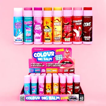 Présentoir de 48 (soit 0,78€ l'unité) : Baume à Lèvres Colour Big Balm - D'Donna – Image 4