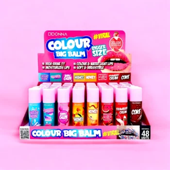 Présentoir de 48 (soit 0,78€ l'unité) : Baume à Lèvres Colour Big Balm - D'Donna
