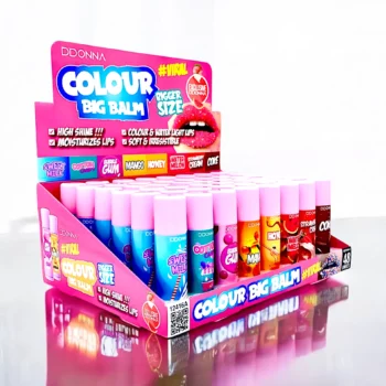 Présentoir de 48 (soit 0,78€ l'unité) : Baume à Lèvres Colour Big Balm - D'Donna – Image 3