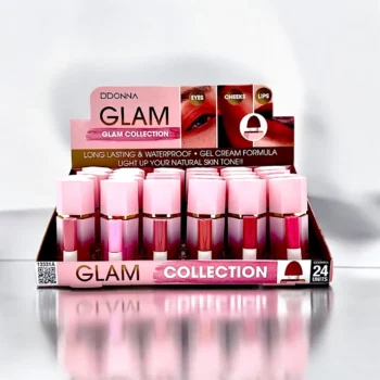 Présentoir de 24 (1,18€ pièce) : Blush "3 en 1" Joues, Lèvres et Paupières - D'Donna