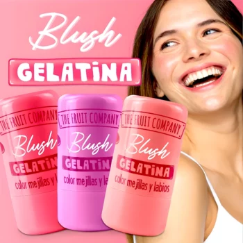 Présentoir de 24 (3,10€ pièce) : Blush GELATINA en Stick 3 Parfums Lèvres & Joues - THE FRUIT COMPANY – Image 4