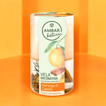 Lot de 3 (soit 3,98€ pièce) : Bougie Cannelle Orange 130g - AMBAR BOTANIQUE – Image 2