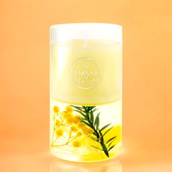 Lot de 3 (soit 3,98€ pièce) : Bougie Jasmin Blanc 130g - AMBAR BOTANIQUE – Image 4