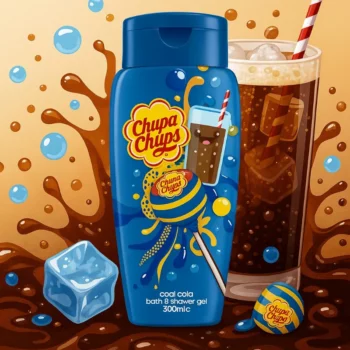 Lot de 24 (2,05€ Pièce) : Gel de Douche & Bain COLA 300ml - Chupa Chups