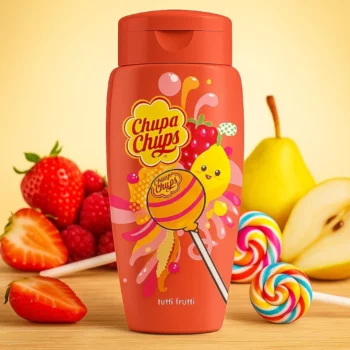 Lot de 12 (2,25€ Pièce) : Gel de Douche & Bain TUTTI FRUTTI 300ml - Chupa Chups – Image 2
