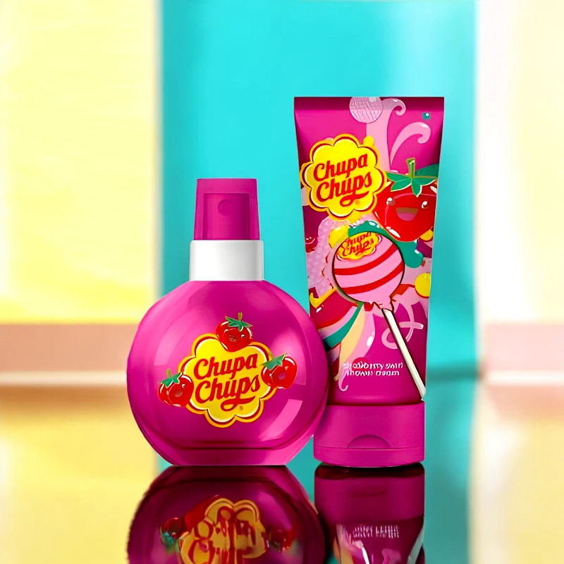 Coffret 2 pices : Eau de Toilette & Cme de Douche FRAISE - Chupa Chups -  Grossiste de France Distribution