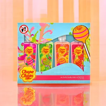 Coffret 4 pièces : Brume Corporelle 4 parfums différents - Chupa Chups