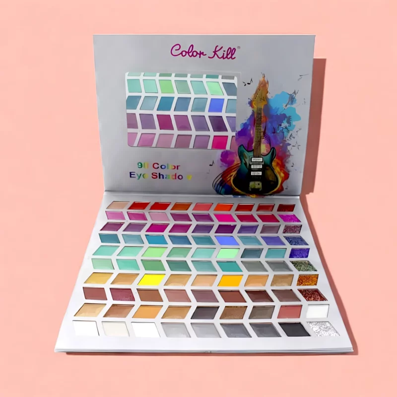 Présentoir de 6 (soit 5.70€ l'unité) : Palette Ombres à Paupières 90 Teintes - Leticia Well