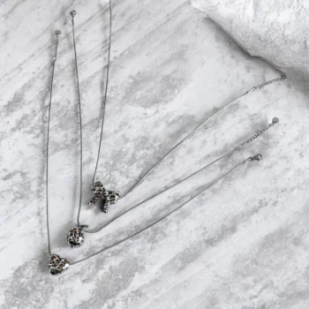 Lot de 3 (1,70€ Pièce) : Colliers Léopard Argenté – Style Sauvage et Élégant – Image 2
