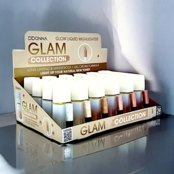 Présentoir de 24 (1,80€ pièce) : Glow Liquid Highlighter Glam Collection - D'Donna – Image 3