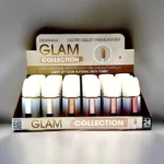 Présentoir de 24 (1,80€ pièce) : Glow Liquid Highlighter Glam Collection - D'Donna