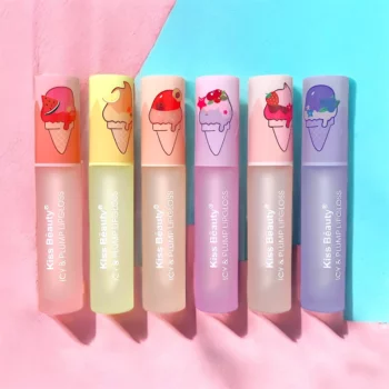 Présentoir de 24 (soit 1,13€ unité) : LIPGLOSS ICY & PLUMP 3D - KISS BEAUTY