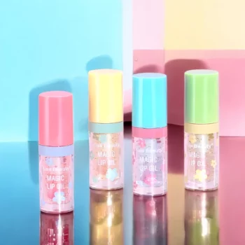 Présentoir de 24 (soit 0,85€ unité) : LIP OIL 24K GOLD MACADAMIA - KISS BEAUTY