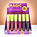 Présentoir de 24 (soit 0,84€ l'unité) : Brillant à Lèvres Magic Shine PH Skin - DDonna