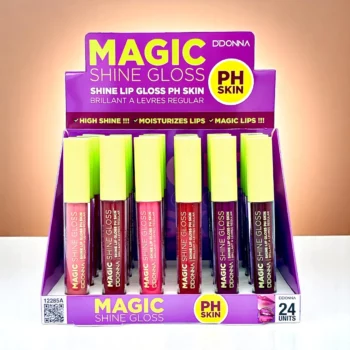 Présentoir de 24 (soit 0,84€ l'unité) : Brillant à Lèvres Magic Shine PH Skin - DDonna
