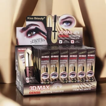 Présentoir de 24 (1,88€ unité) - Mascaras 3D Max Dense Sculpting – Kiss Beauty – Image 2