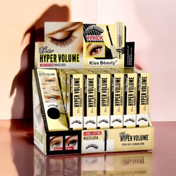 Présentoir de 24 (1,88€ unité) - Mascaras Hyper Volume Black – Kiss Beauty – Image 2
