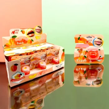 Pack de 24 (soit 1,88€ l'unité) : Masques pour les Lèvres Saveur Pêche - Yes Love – Image 2