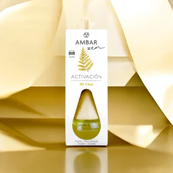 Lot de 4 (soit 1,82€ pièce) : Parfum de voiture à suspendre Thé Chai - AMBAR ZEN – Image 2