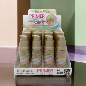 Présentoir de 16 (2,82€ pièce) : Primer Correcteur 3 en 1 TRIPLE EFFECTO - Leticia Well
