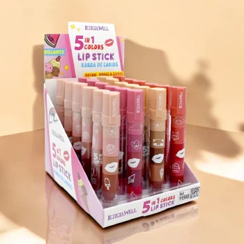 Présentoir de 24 (1,35€ pièce) : Rouge à Lèvres 5 en 1 - Leticia Well – Image 3
