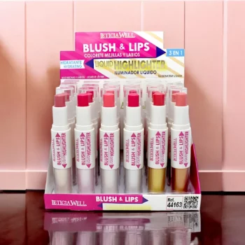Présentoir de 24 (1,12€ pièce) : Fards à Joues 3 en 1 - Leticia Well – Image 3