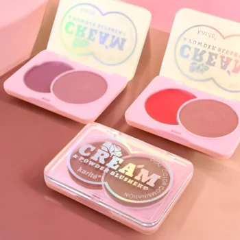 Lot de 12 (1,13€ pièce) : Blush Crème & Poudre – Duo de Teintes - Karité – Image 3