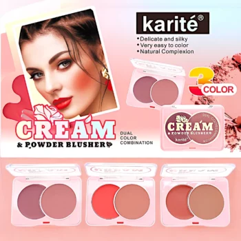 Lot de 12 (1,13€ pièce) : Blush Crème & Poudre – Duo de Teintes - Karité – Image 2
