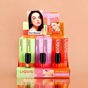Présentoir de 24 (soit 1,13€ unité) : Blush Liquide Coloré - Kiss Beauty – Image 3