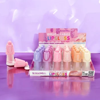 Présentoir de 24 (soit 1,28€ l'unité) : Lipgloss Glitter – Leticia Well – Image 2
