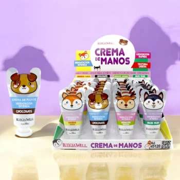 Présentoir de 24 pièces (soit 0,75€ l'unité) : Crèmes pour les Mains - Leticia Well