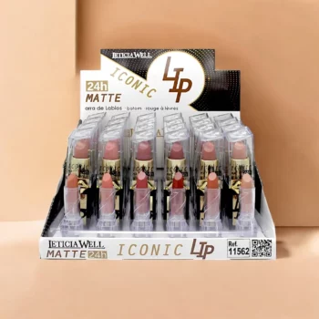 Présentoir de 24 (1,13€ pièce) : Rouge à Lèvres Mat Iconic Lip - Leticia WelL – Image 3
