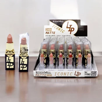 Présentoir de 24 (1,13€ pièce) : Rouge à Lèvres Mat Iconic Lip - Leticia WelL