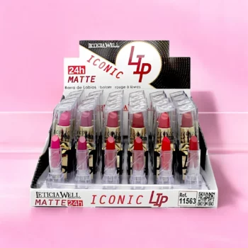 Présentoir de 24 (1,13€ pièce) : Rouge à Lèvres Mat Iconic Lip - Leticia WelL – Image 3