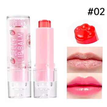 Présentoir de 24 (soit 1,50€ unité) : Baume à lèvres innovant à la texture gélatineuse – Ushas – Image 3