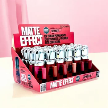 Présentoir de 24 (soit 1,08€ l'unité) : Rouges à Lèvres Liquides Effet Mat - DDonna – Image 3