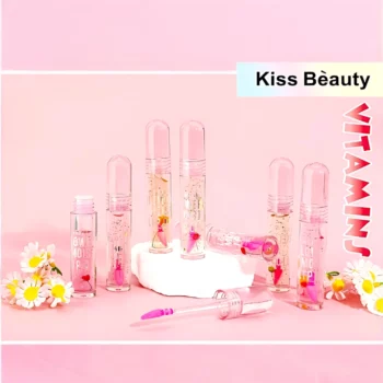 Présentoir de 24 (soit 1,07€ unité) : Huiles à Lèvres MAGIC FLOWERS MOIST - Kiss Beauty – Image 2