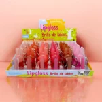 Présentoir de 24 (soit 1,41€ l'unité) : Lipgloss Porte-clé Lapin – Leticia Well