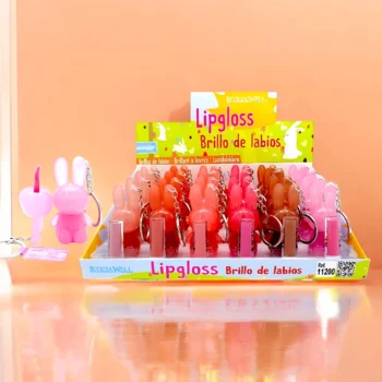 Présentoir de 24 : Lipgloss Porte-clé Lapin – Leticia Well – Image 2